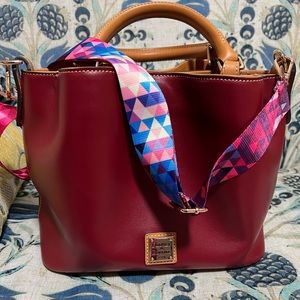 Wexford Leather Small Brenna- Mulberry Red